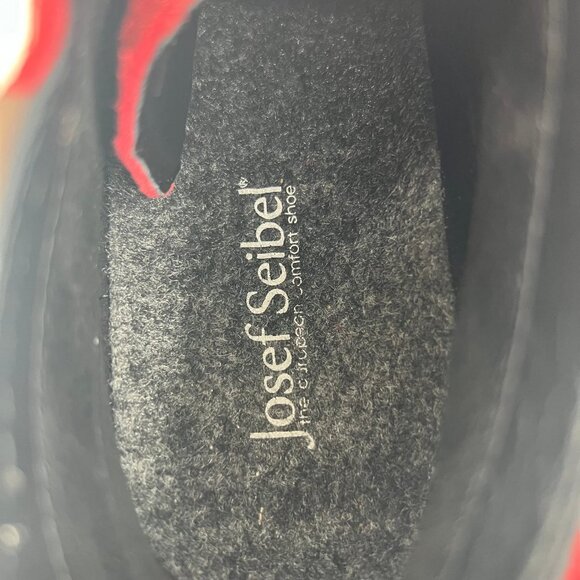 Josef Seibel Red Lina Lace Up Booties | Classic Style - Picture 8 of 11